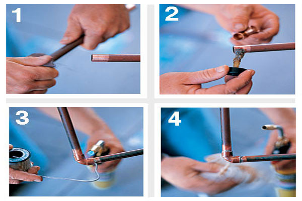 how to solder a copper pipe