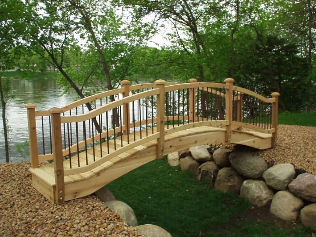 Cedar garden foot bridge