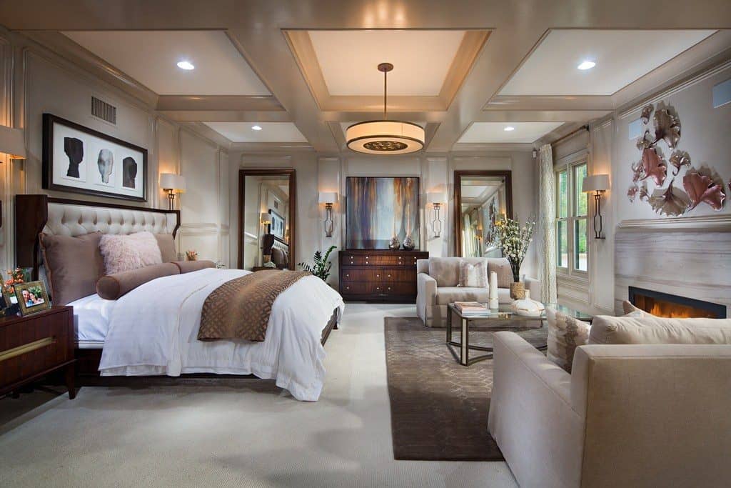 Professionally designed master bedroom