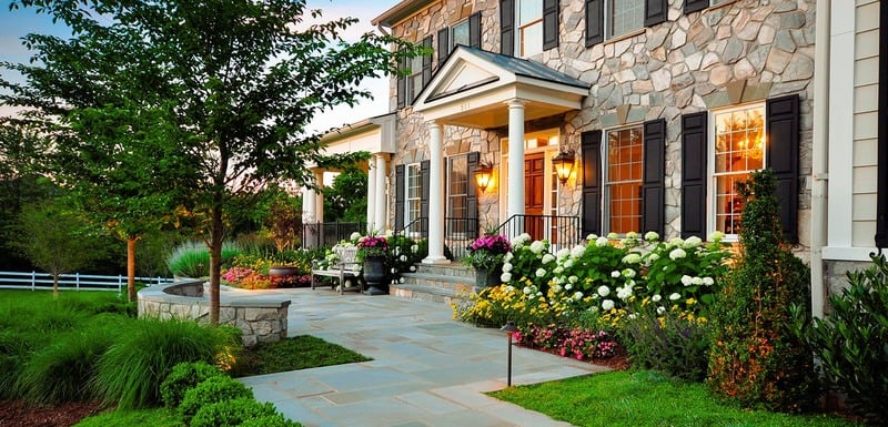 beautiful flower bed front yard landscaping design