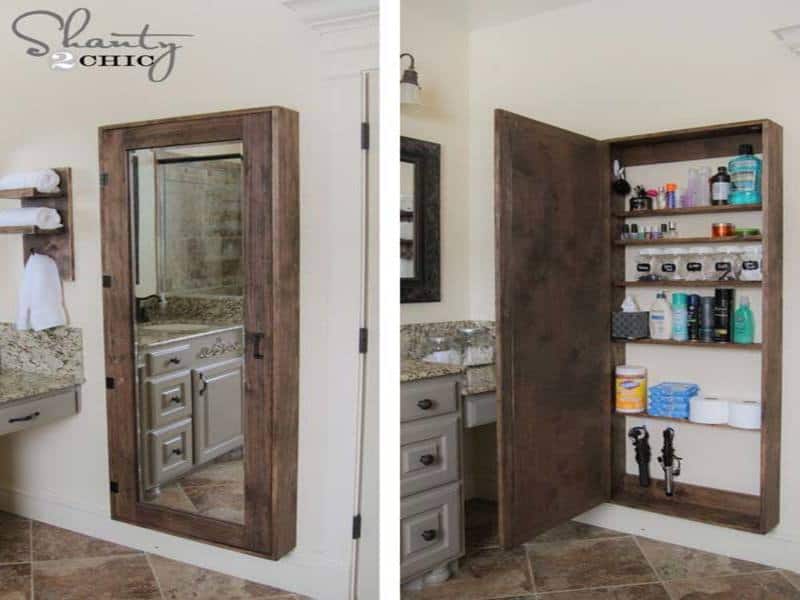 Bathroom storage ideas - perfect for small bathrooms and a low budget