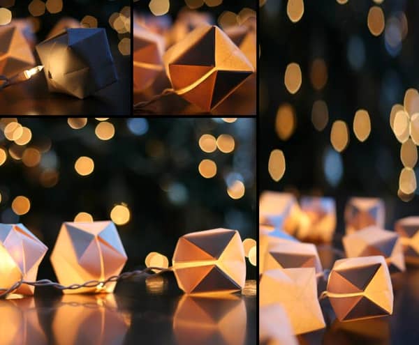origami lighting for outdoors DIY