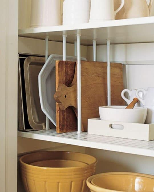 cabinet tray storage