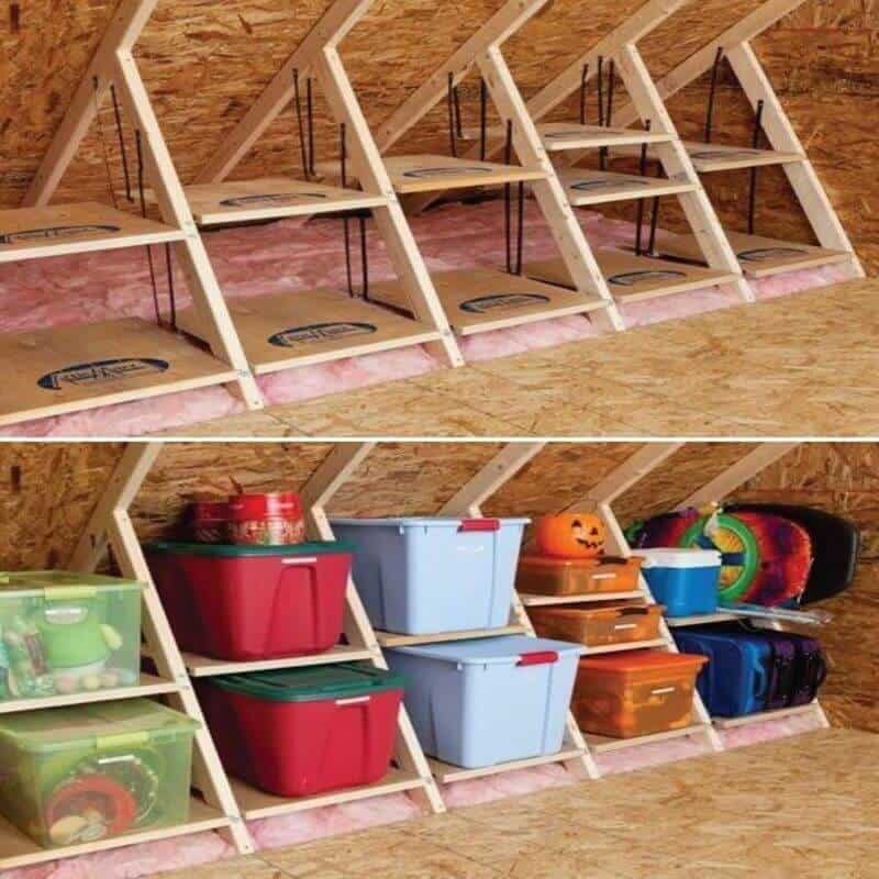Attic storage ideas for organizing your attic on a budget
