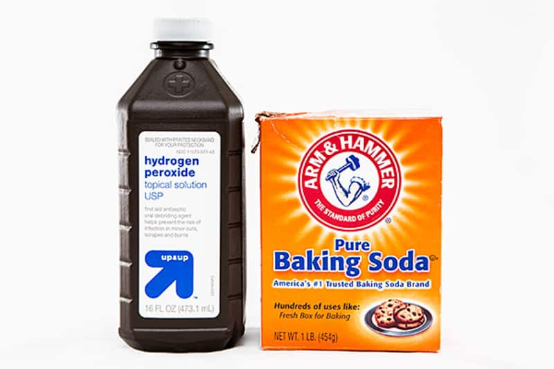 baking soda and peroxide to clean grout