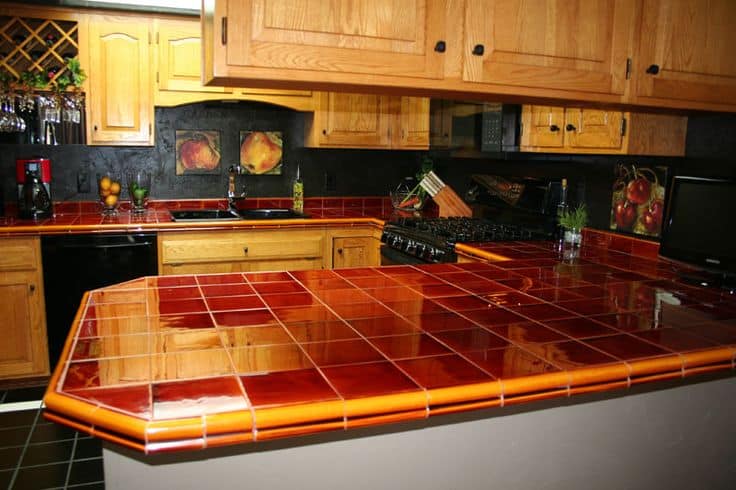 tile kitchen countertop