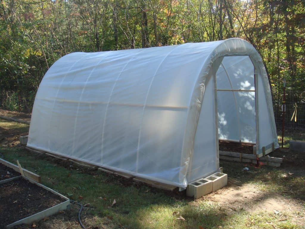 DIY greenhouse hoop house