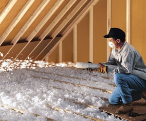 is blown-in insulation cheaper than batt insulation? Yes. it's less labor intesive.